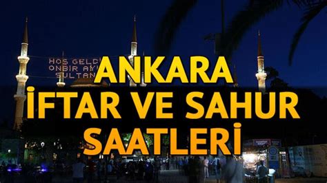 Ankara sahur vakti 2021